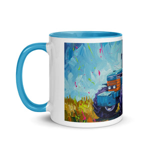 The Tractor Mugs Store Ford 8340 Splash Art | Mug with Color Inside Quality Farmers Merch
