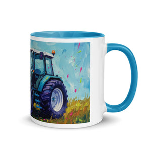The Tractor Mugs Store Ford 8340 Splash Art | Mug with Color Inside Quality Farmers Merch