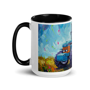 The Tractor Mugs Store Ford 8340 Splash Art | Mug with Color Inside Quality Farmers Merch