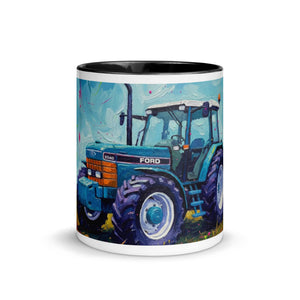 The Tractor Mugs Store Ford 8340 Splash Art | Mug with Color Inside Quality Farmers Merch