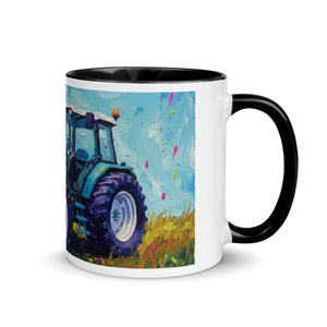 The Tractor Mugs Store Ford 8340 Splash Art | Mug with Color Inside Quality Farmers Merch