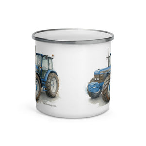 The Tractor Mugs Store Ford 8340 Watercolor | Enamel Mug Quality Farmers Merch