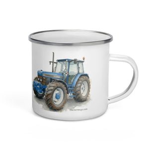 The Tractor Mugs Store Ford 8340 Watercolor | Enamel Mug Quality Farmers Merch
