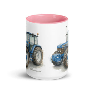 The Tractor Mugs Store Ford 8340 Watercolor | Mug with Color Inside Quality Farmers Merch