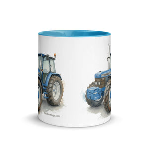 The Tractor Mugs Store Ford 8340 Watercolor | Mug with Color Inside Quality Farmers Merch