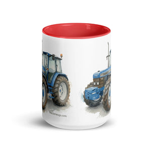 The Tractor Mugs Store Ford 8340 Watercolor | Mug with Color Inside Quality Farmers Merch