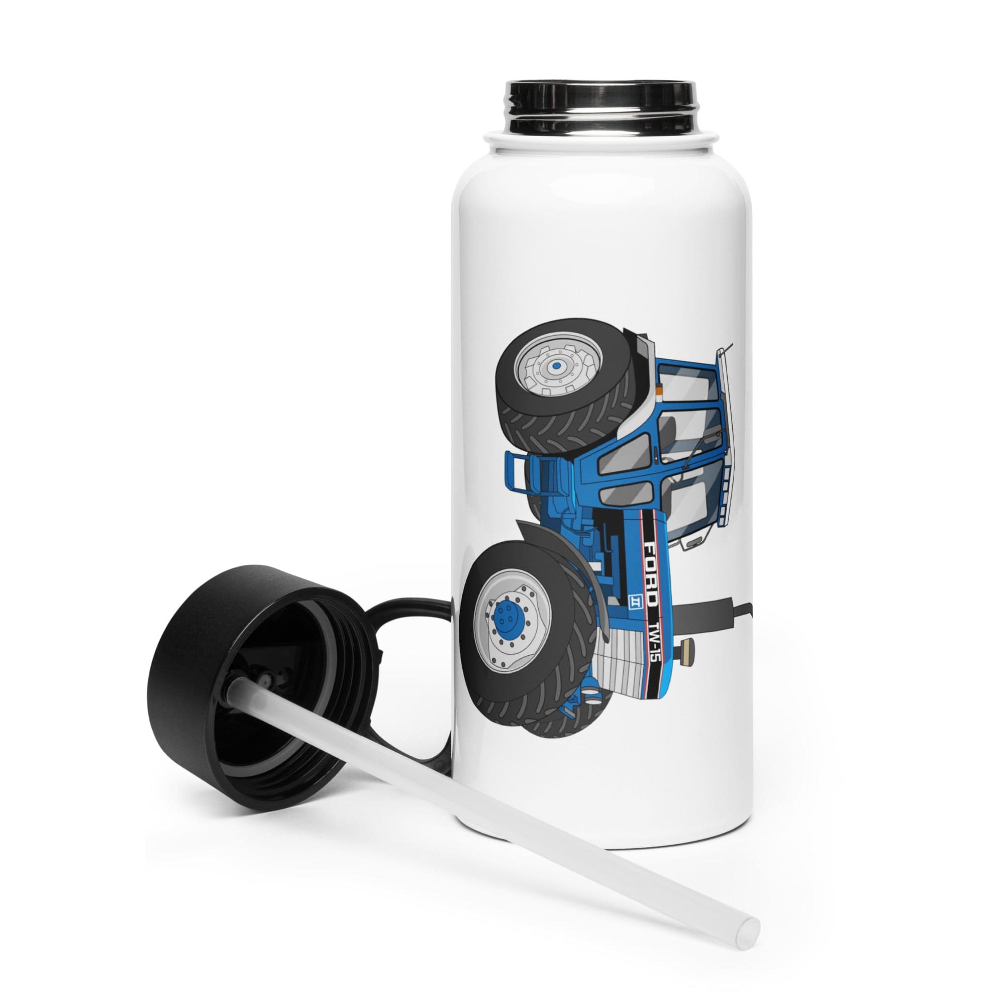 The Tractor Mugs Store Ford TW 15  | Stainless Steel Water Bottle Quality Farmers Merch