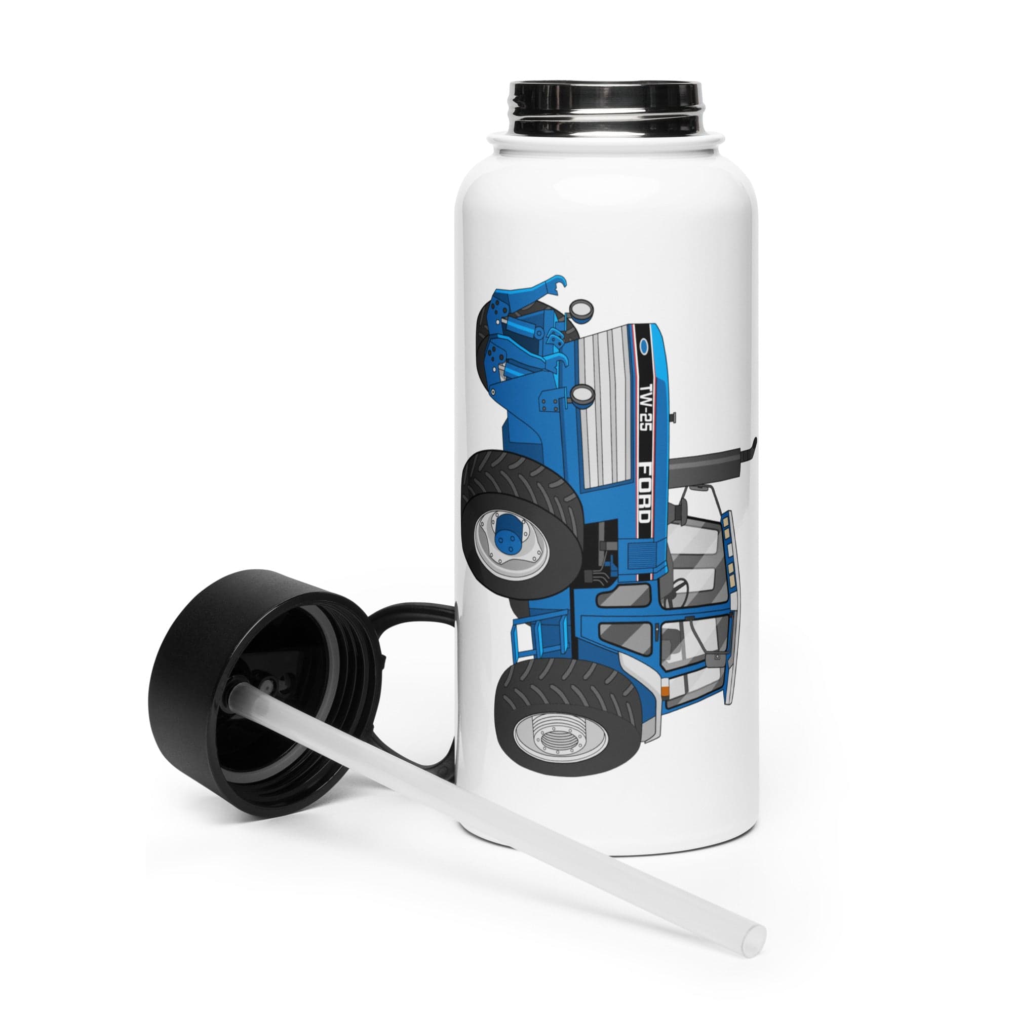 The Tractor Mugs Store Ford TW 25 | Stainless Steel Water Bottle Quality Farmers Merch