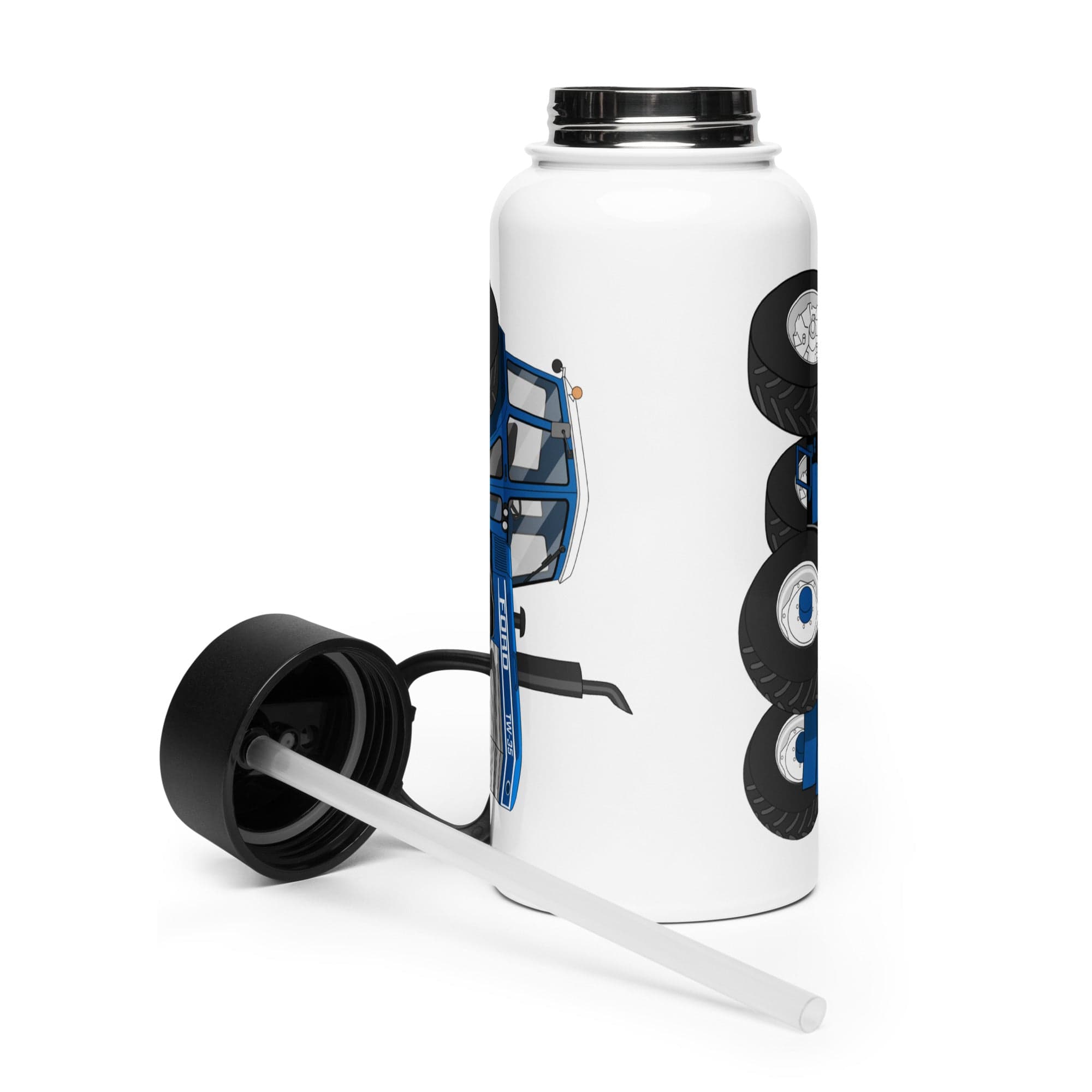 The Tractor Mugs Store Ford TW 35  | Stainless Steel Water Bottle Quality Farmers Merch