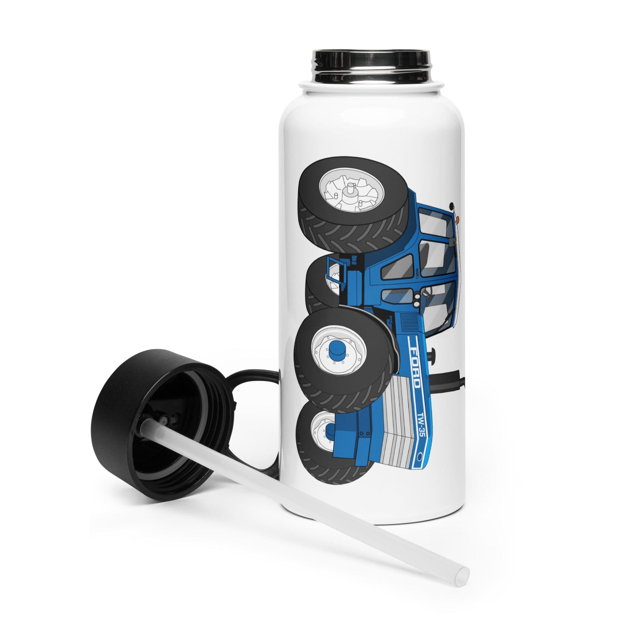 The Tractor Mugs Store Ford TW 35  | Stainless Steel Water Bottle Quality Farmers Merch