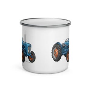 The Tractor Mugs Store FORDSON Dexta Cartoon Illustration | Enamel Mug Quality Farmers Merch