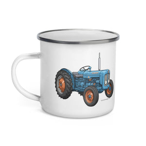 The Tractor Mugs Store FORDSON Dexta Cartoon Illustration | Enamel Mug Quality Farmers Merch