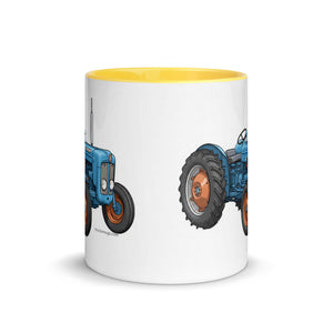 The Tractor Mugs Store FORDSON Dexta Cartoon Illustration | Mug with Color Inside Quality Farmers Merch