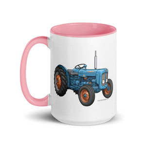 The Tractor Mugs Store FORDSON Dexta Cartoon Illustration | Mug with Color Inside Quality Farmers Merch