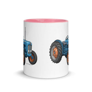 The Tractor Mugs Store FORDSON Dexta Cartoon Illustration | Mug with Color Inside Quality Farmers Merch
