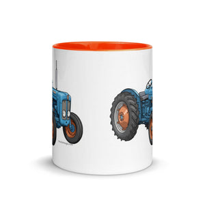 The Tractor Mugs Store FORDSON Dexta Cartoon Illustration | Mug with Color Inside Quality Farmers Merch