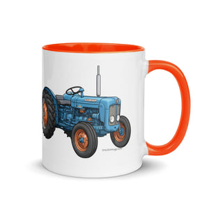 The Tractor Mugs Store FORDSON Dexta Cartoon Illustration | Mug with Color Inside Quality Farmers Merch