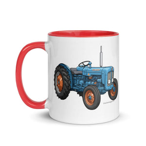 The Tractor Mugs Store FORDSON Dexta Cartoon Illustration | Mug with Color Inside Quality Farmers Merch