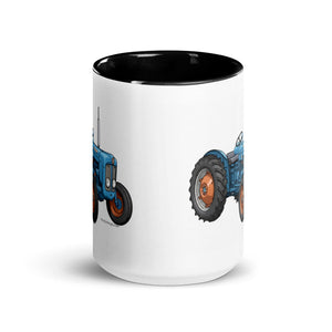 The Tractor Mugs Store FORDSON Dexta Cartoon Illustration | Mug with Color Inside Quality Farmers Merch