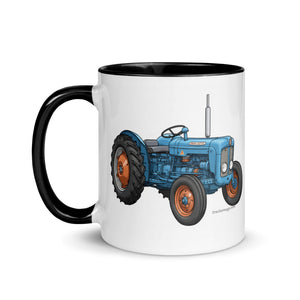 The Tractor Mugs Store FORDSON Dexta Cartoon Illustration | Mug with Color Inside Quality Farmers Merch