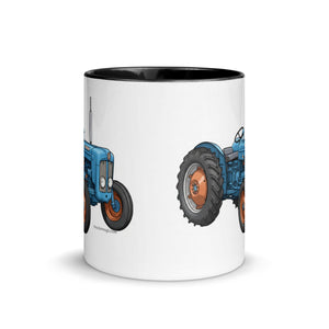 The Tractor Mugs Store FORDSON Dexta Cartoon Illustration | Mug with Color Inside Quality Farmers Merch