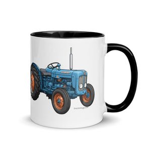 The Tractor Mugs Store FORDSON Dexta Cartoon Illustration | Mug with Color Inside Quality Farmers Merch
