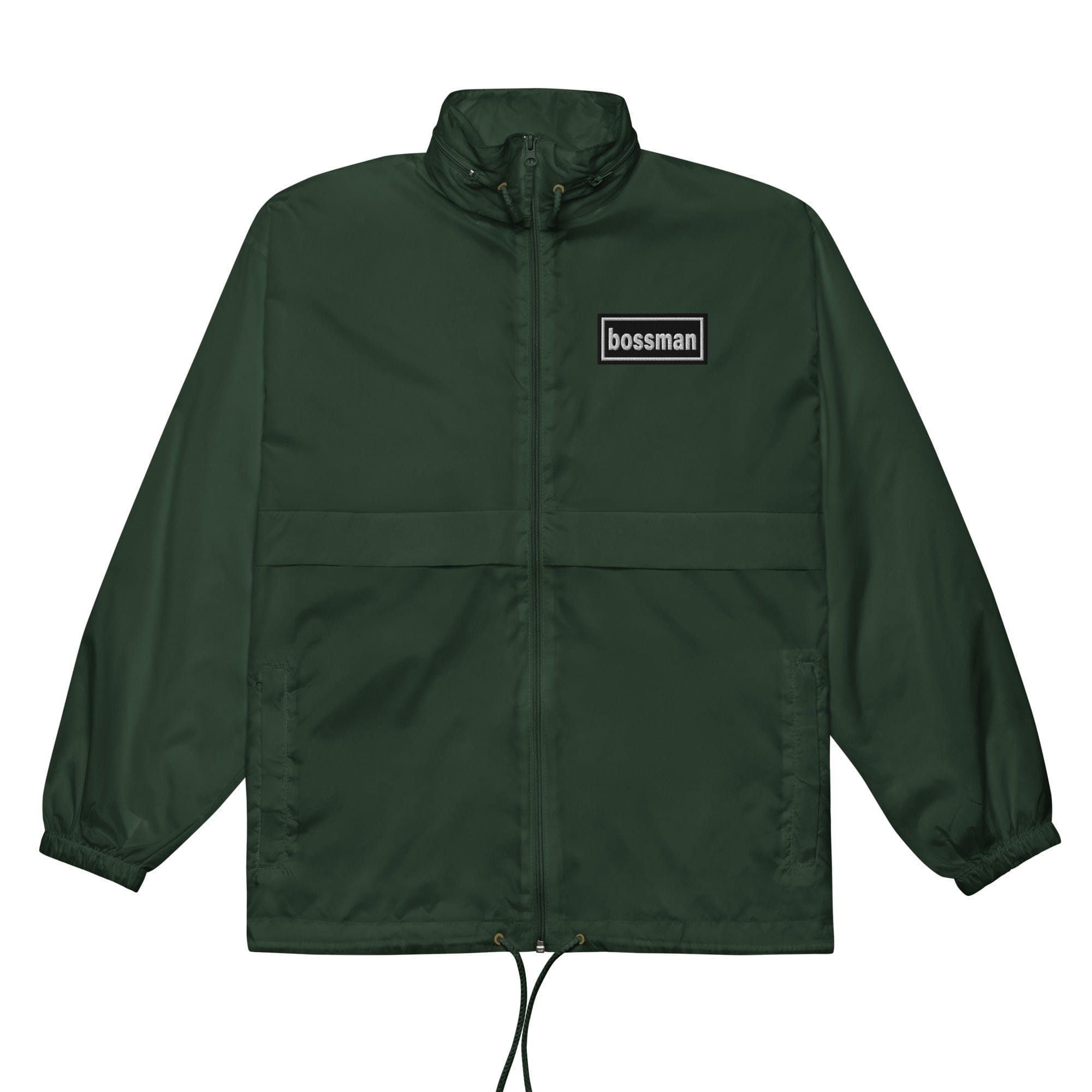 The Tractor Mugs Store Forest Green / S Oasis Style Bossman Windbreaker | Unisex Embroidered Quality Farmers Merch