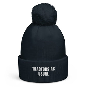 The Tractor Mugs Store French Navy Tractors as Usual | Pom-Pom Beanie Quality Farmers Merch