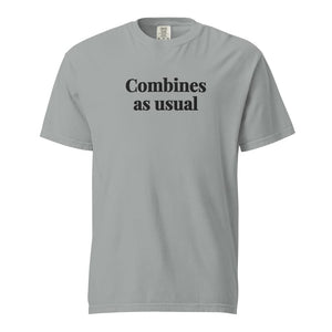 The Tractor Mugs Store Granite / S Combines as Usual | Unisex Premium T-shirt Quality Farmers Merch
