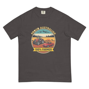 The Tractor Mugs Store Graphite Massey Ferguson 3075 PROUD AUSTRALIAN 100% FARMER Outdoor | Unisex Premium T-shirt Quality Farmers Merch