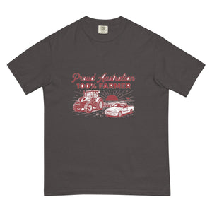 The Tractor Mugs Store Graphite New Holland T7.210 PROUD AUSTRALIAN 100% FARMER Two Tone | Unisex Premium T-shirt Quality Farmers Merch
