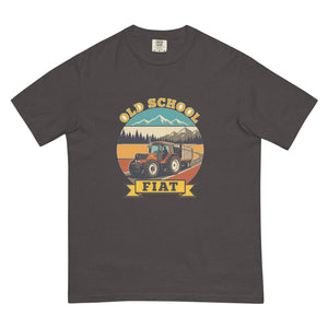 The Tractor Mugs Store Graphite / S FIATAGRI F130 OLD SCHOOL FIAT Outdoor | Unisex Premium T-shirt Quality Farmers Merch