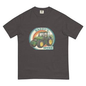 The Tractor Mugs Store Graphite / S John Deere 7810 DADDY'S OFFICE Retro | Unisex Premium T-shirt Quality Farmers Merch
