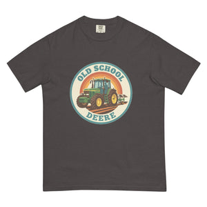The Tractor Mugs Store Graphite / S John Deere 7810 OLD SCHOOL DEERE Retro | Unisex Premium T-shirt Quality Farmers Merch