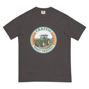 The Tractor Mugs Store Graphite / S John Deere 7810 TRAFFIC WHAT TRAFFIC? Retro | Unisex Premium T-shirt Quality Farmers Merch