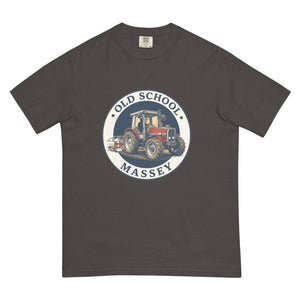 The Tractor Mugs Store Graphite / S Massey Ferguson 3075 OLD SCHOOL MASSEY Engraving | Unisex Premium T-shirt Quality Farmers Merch