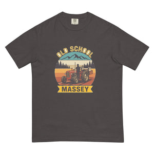 The Tractor Mugs Store Graphite / S Massey Ferguson 35X OLD SCHOOL MASSEY Outdoor | Unisex Premium T-shirt Quality Farmers Merch