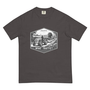 The Tractor Mugs Store Graphite / S Massey Ferguson 35X TRAFFIC WHAT TRAFFIC? Moose | Unisex Premium T-shirt Quality Farmers Merch