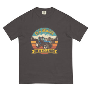 The Tractor Mugs Store Graphite / S New Holland TM 135 OLD SCHOOL NEW HOLLAND Outdoor | Unisex Premium T-shirt Quality Farmers Merch