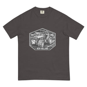 The Tractor Mugs Store Graphite / S New Holland TM 155 OLD SCHOOL NEW HOLLAND Moose | Unisex Premium T-shirt Quality Farmers Merch