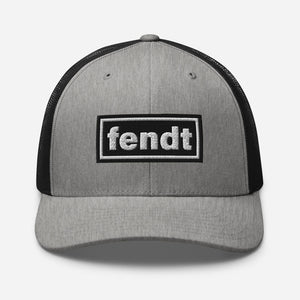 The Tractor Mugs Store Heather/ Black Oasis Style Retro Fendt | Trucker Cap Quality Farmers Merch