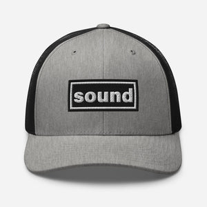 The Tractor Mugs Store Heather/ Black Oasis Style Retro Sound | Trucker Cap Quality Farmers Merch