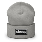 The Tractor Mugs Store Heather Grey OASIS Style 'Sheep' | Cuffed Beanie Quality Farmers Merch