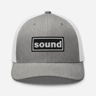 The Tractor Mugs Store Heather Grey/White Oasis Style Retro Sound | Trucker Cap Quality Farmers Merch