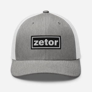 The Tractor Mugs Store Heather Grey/White Oasis Style Retro Zetor | Trucker Cap Quality Farmers Merch