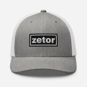 The Tractor Mugs Store Heather Grey/White Oasis Style Retro Zetor | Trucker Cap Quality Farmers Merch