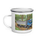 The Tractor Mugs Store Hino 8 Wheel Tipper | Enamel Mug Quality Farmers Merch