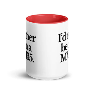 The Tractor Mugs Store I'D RATHER BE ON A MX 135 | Mug with Color Inside Quality Farmers Merch