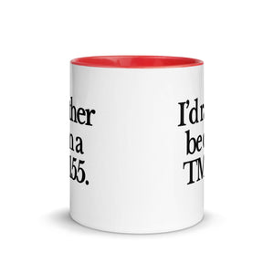The Tractor Mugs Store I'D RATHER BE ON A TM 155 | Mug with Color Inside Quality Farmers Merch