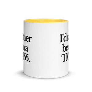 The Tractor Mugs Store I'D RATHER BE ON A TM 155 | Mug with Color Inside Quality Farmers Merch